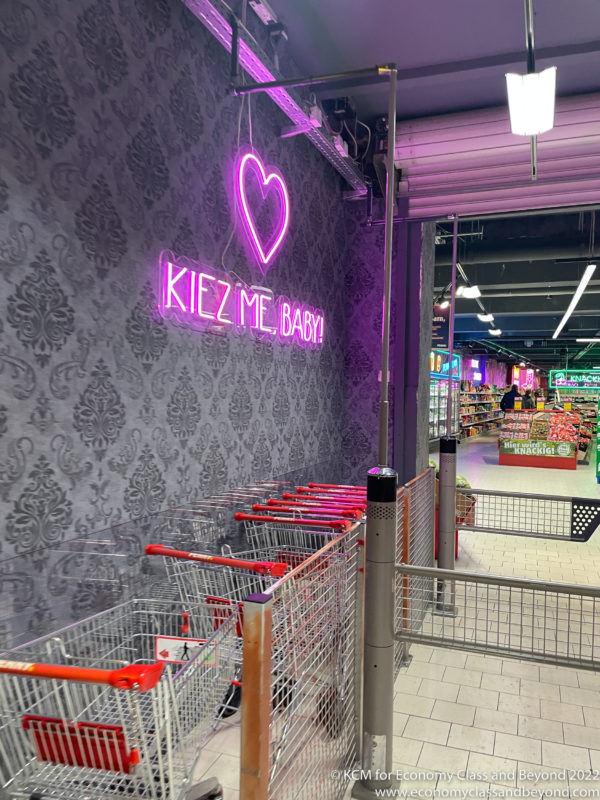 shopping carts in a store