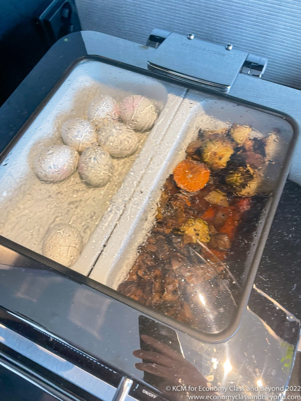a tray of food in a container