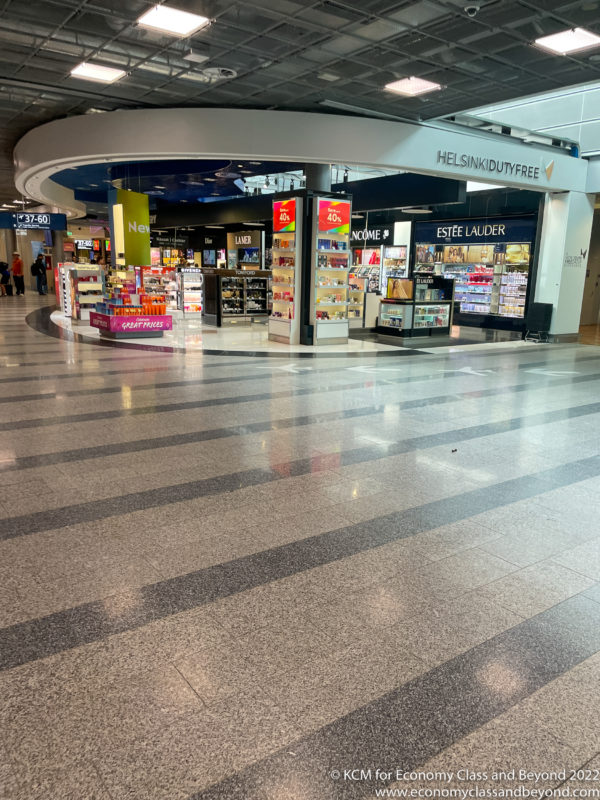 a storefronts in a airport