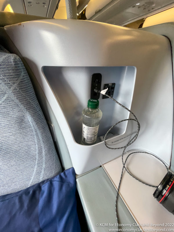 a bottle in a charging station