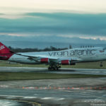Virgin Atlantic Boeing 747-400 landing at Manchester Airport - Image, Economy Class and Beyond