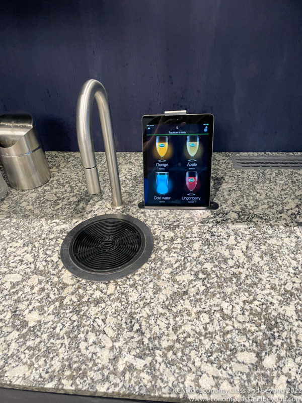 a tablet on a counter