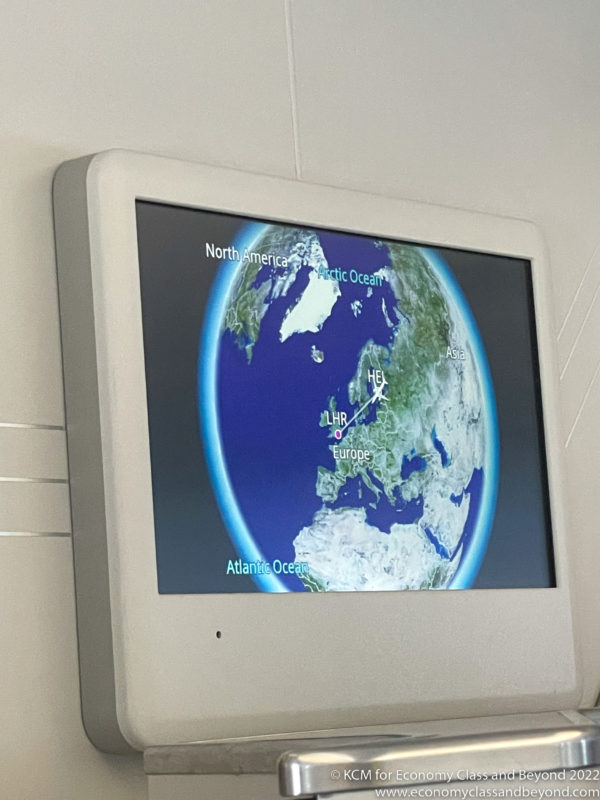 a screen with a globe on it