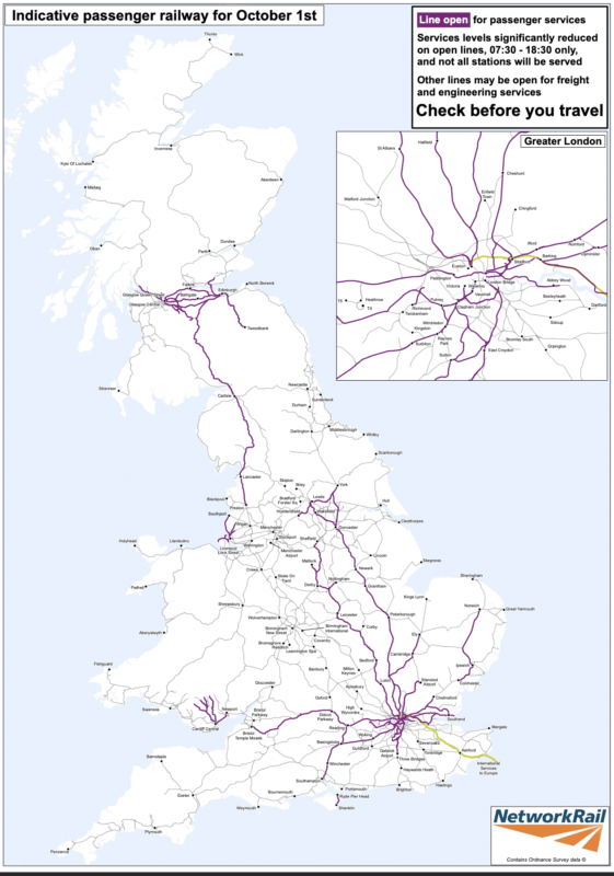 a map of england with white lines