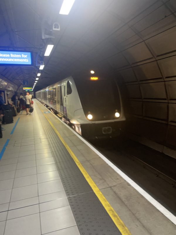 Tfl Elizabeth Line Class 345 arriving at Heathrow Central - Image, Economy Class and Beyond