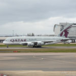 Qatar Airways Airbus A380 departing London Heathrow Airport - Image, Economy Class and Beyond