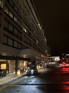 a car parked on the side of a street