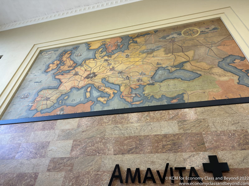a map of the world on a wall