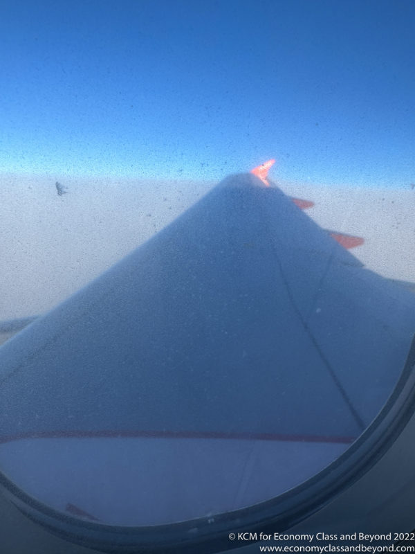 a wing of an airplane