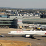 Iberia Airbus A330 pushing back at London Heathrow - Image, Economy Class and Beyond