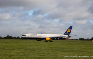 Icelandair Boeing 757 arriving at Dublin Airport - Image, Economy Class and Beyond
