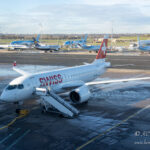 SWISS Airbus A220-100 at Birmingham Airport - Image, Economy Class and Beyond