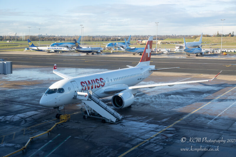 SWISS Airbus A220-100 at Birmingham Airport - Image, Economy Class and Beyond