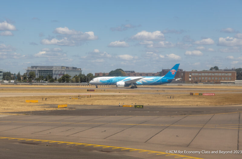 China Southern Boeing 787-9 departing London Heathrow  - Image, Economy Class. and Beyond