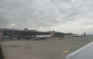 airplanes on a runway