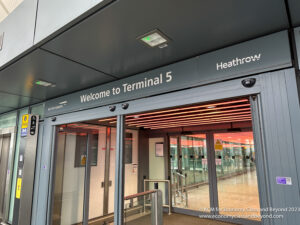 a glass doors with a sign on the front