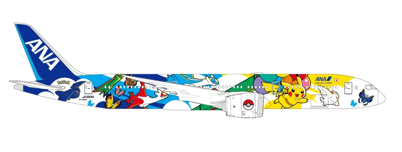 a plane with a cartoon design