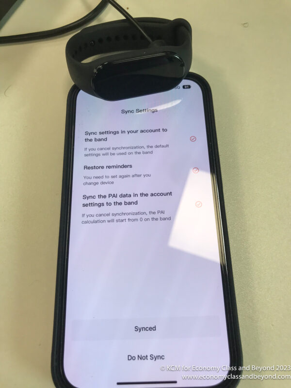 a smart watch on a phone