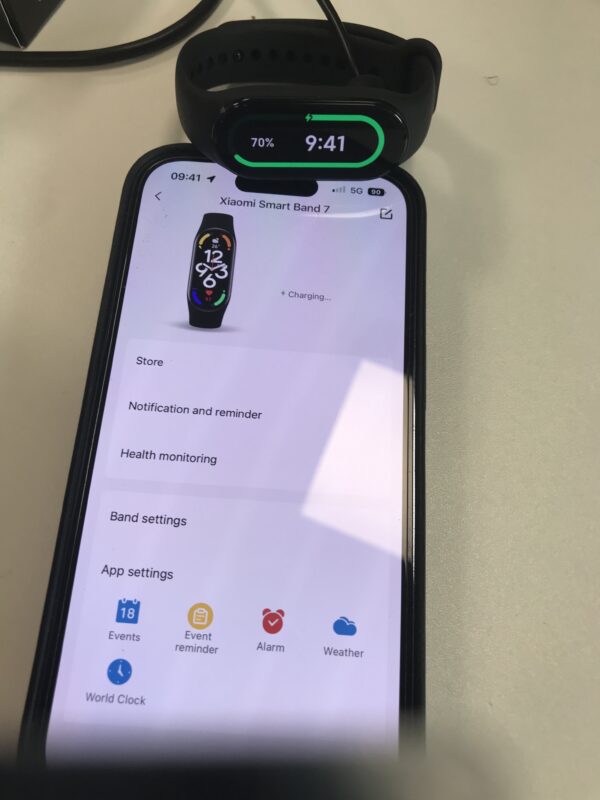 a smart watch on a phone