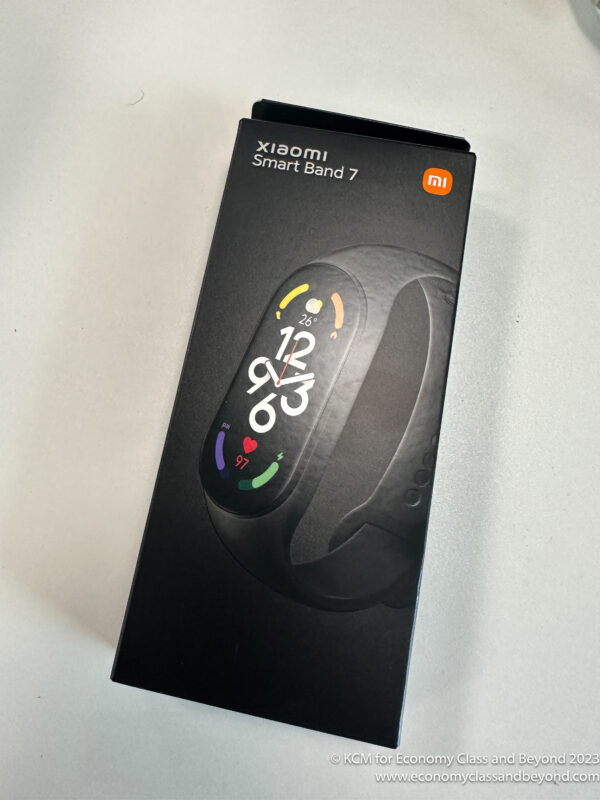 a box with a smart watch on it
