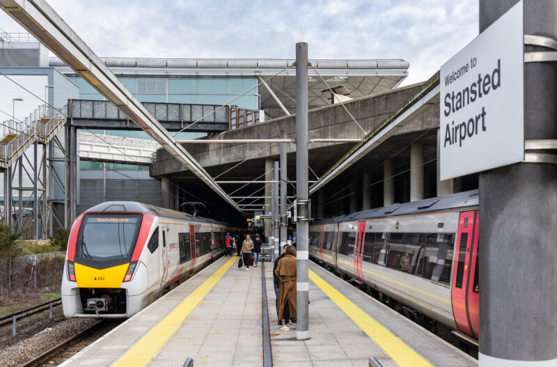 Greater Anglia Stansted Express Class 745/1 at Stansted Airport - Image Greater Anglia.
