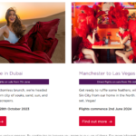 a screenshot of a couple of images of women in red