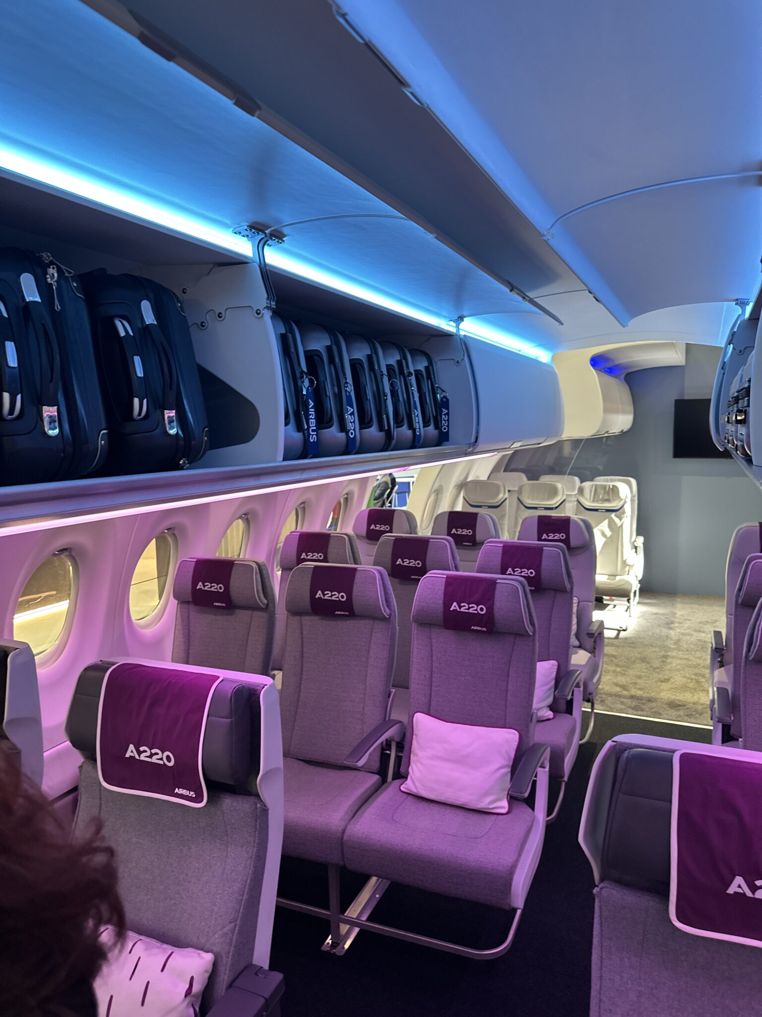 Airbus launches the Airspace Cabin for the Airbus A220 Family - Economy ...