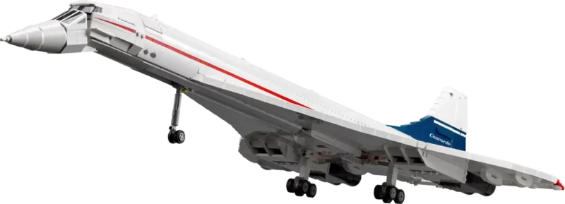 a white airplane with red stripe