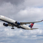 Delta Air Lines Airbus A350-900 taking off from Dublin Airport - Image, Economy Class and Beyond