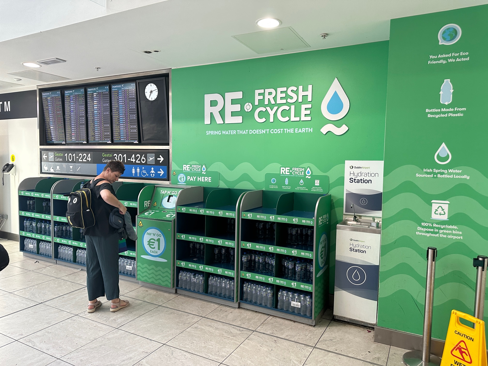 Making buying a bottle of water a lot easier at Dublin Airport