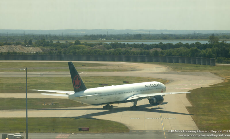 Air Canada Boeing 777-300ER taxiing at Heathrow Airport - Image, Economy Class and Beyond