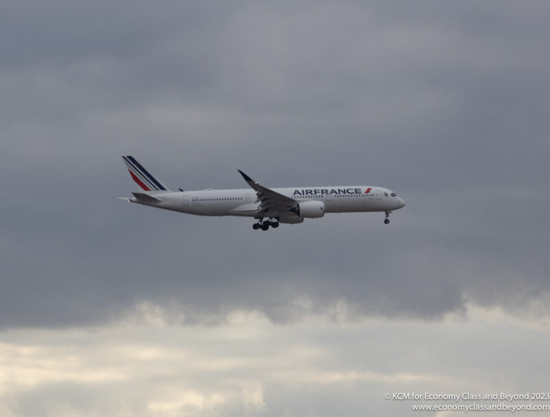 Air France Airbus A350-900 arriving at Chicago O'Hare - Image, Economy Class and Beyond