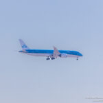KLM Royal Dutch Airlines Boeing 787-9 arriving at Chicago O'Hare International