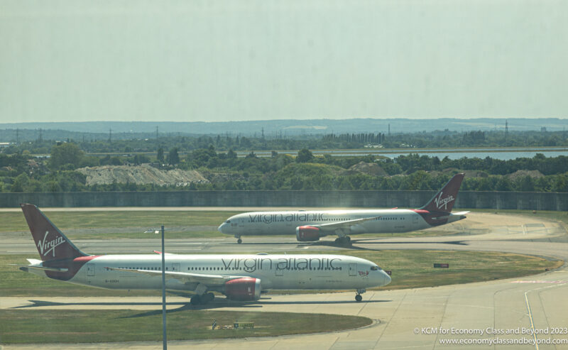 A pair of Virgin Atlantic Boeing 787-9s preparing to depart London Heathrow - Image, Economy Class and Beyond