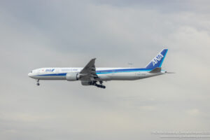 All Nippon Airways Boeing 777-300ER arriving at Chicago O'Hare International - Image, Economy Class and Beyond