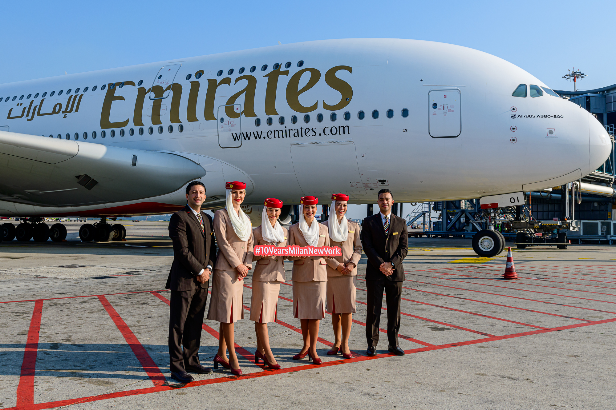 Emirates celebrates its fifth freedoms - 10 years of Milan to New York -  Economy Class \u0026 Beyond, image size:2000x1333