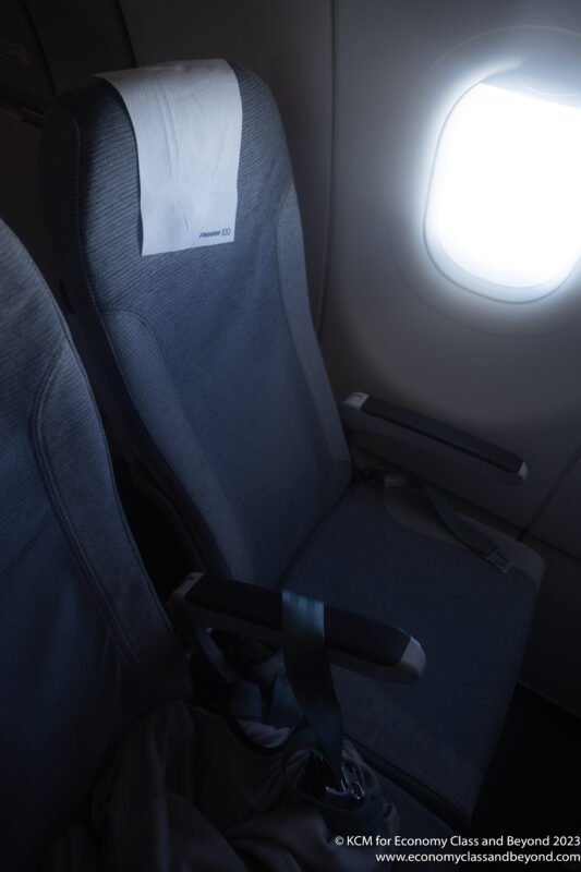 Finnair economy seat 