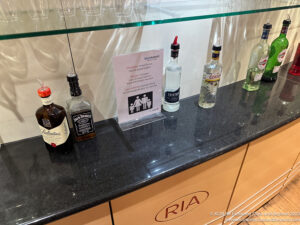 a group of bottles on a counter