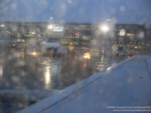 a view of an airport from a window