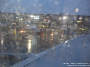 a view of an airport from a window