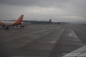 an airplane on a runway