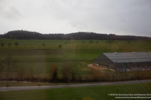 a building in a field