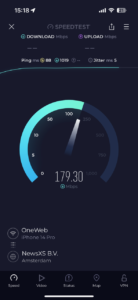 Hughes/Oneweb speedtest