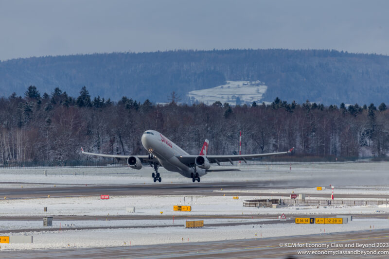 SWISS International Air Lines Airbus A330-300 taking off from Zurich Airport - Image, Economy Class and Beyond
