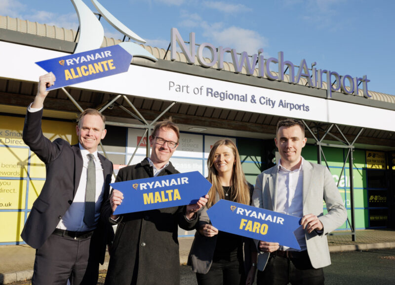 Ryanair route launch for Norwich Aiport - Image, Ryanair 