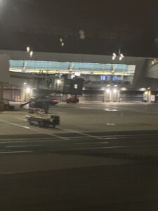 a vehicle in a parking lot