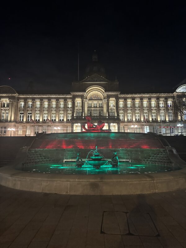 Council House, Birmingham CIity Centre, with the Floozi in the Jacuzzia