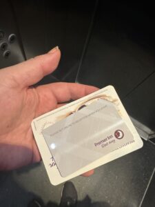 a hand holding a card