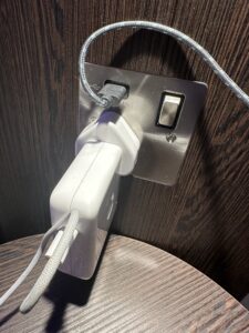 a white plug in outlet