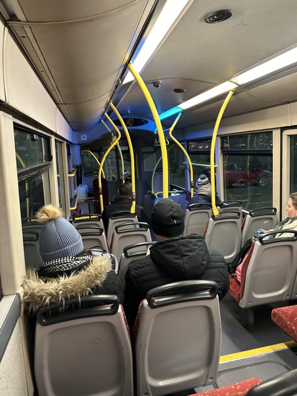 people sitting on a bus